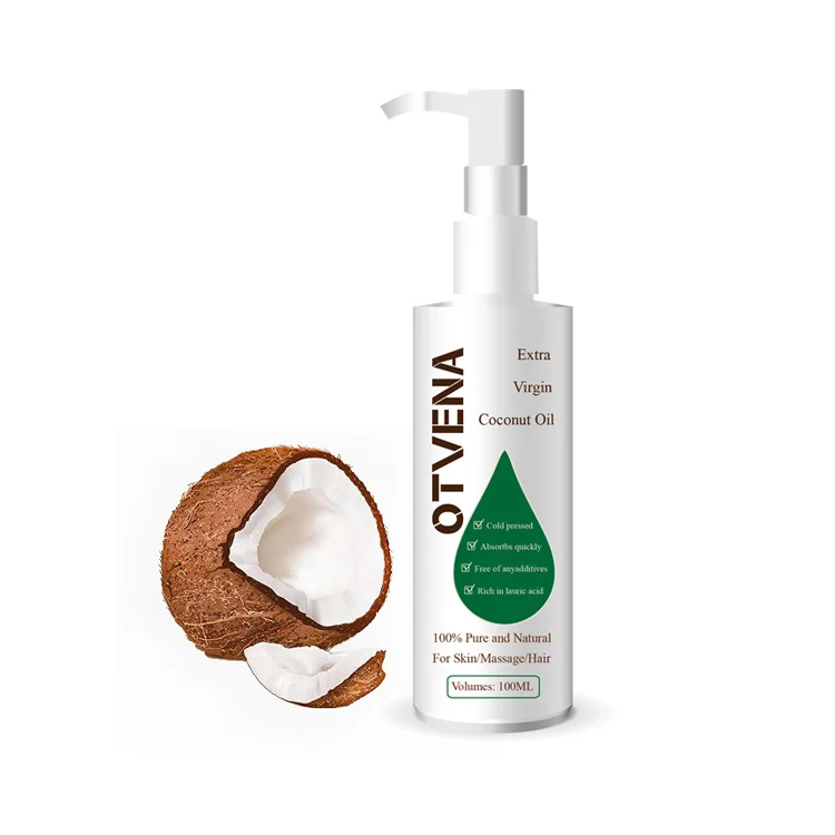 Customize bottle Pure Virgin Coconut Oil Perfect Body Massage Oil