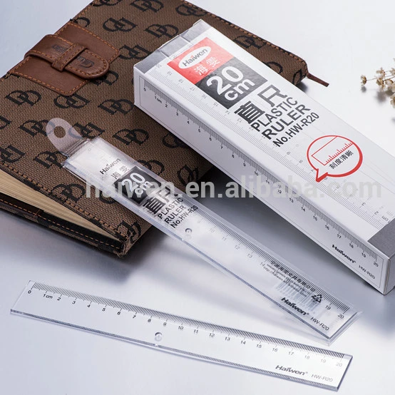 Haiwen 30cm ruler HW-R30 office 30cm single ruler high quality plastic ruler