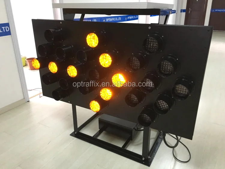 Mobile Warning Flashing Arrow Sign Safety Directional Arrow Panel Signs Truck Rigid Skid Mounted LED Arrow Boards