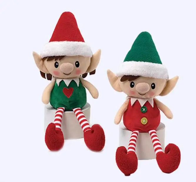 Christmas Elf Doll Stuffed Elf Plush Human Doll Toys