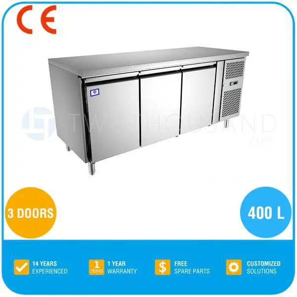 TT-BC283B-1 Best 3 Door Under Counter Sandwich Prep Table Freezer