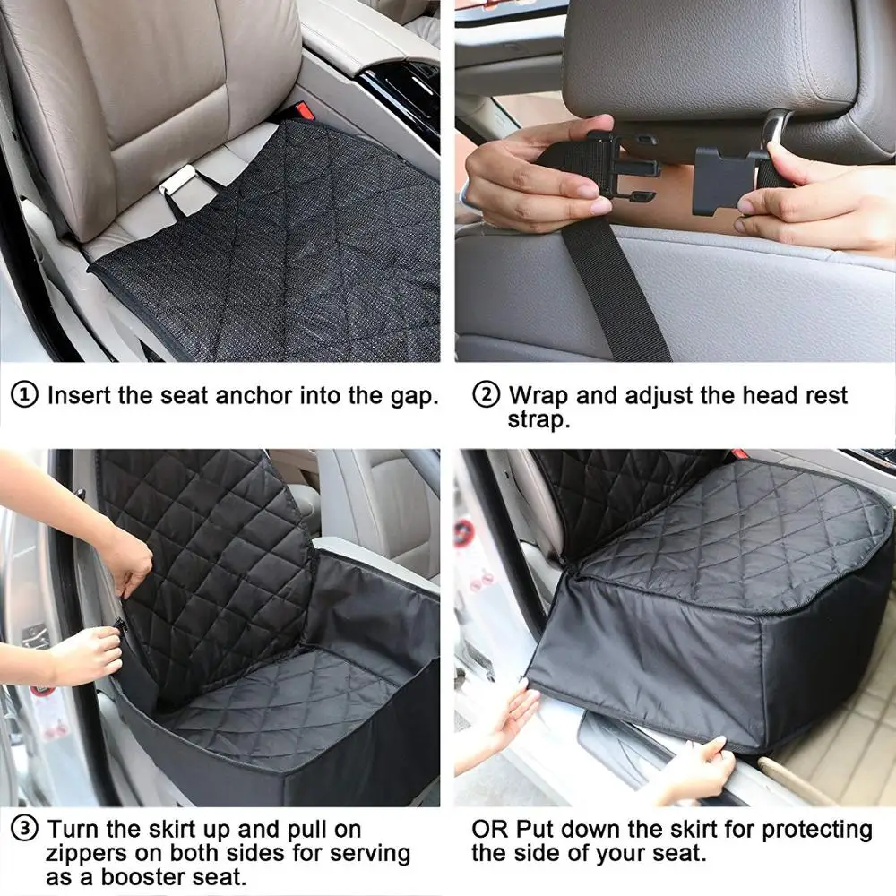 Водонепроницаемые Нескользящие чехлы из ткани Оксфорд для передних сидений автомобиля 600D для сидений авиатора и собак, кошек