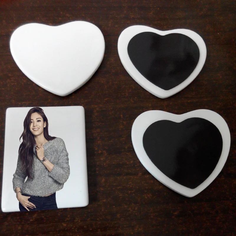 Sublimation Blank  Ceramic  Fridge magnets   Magnetic  fridge  Tag photo Frame