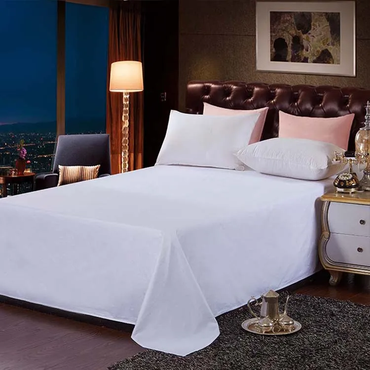 
Pure white T/C bedsheets 60s 