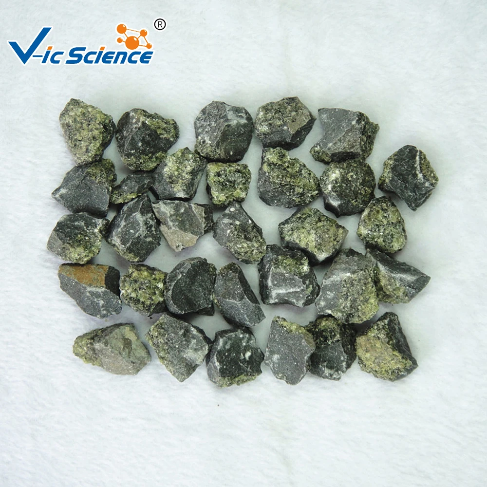 
Natural peridotite raw mineral rock teaching samples 