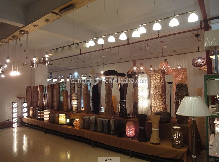 Vintage Industrial Drop Pendant Rattan Egg Shade Pendant Lighting Ceiling Light