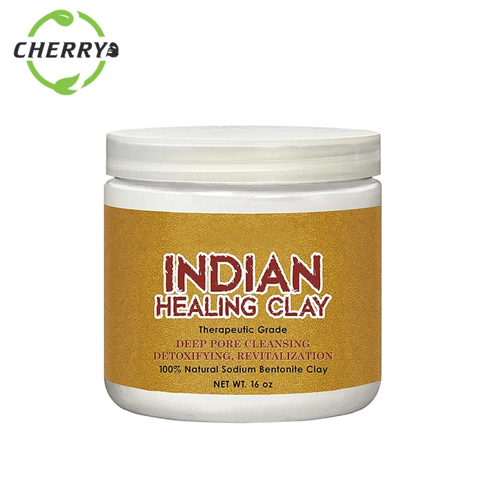 Горячая Распродажа, глубокое очищение пор, индийская лечебная глина для кожи, успокаивающий порошок с частной этикеткой, недорого