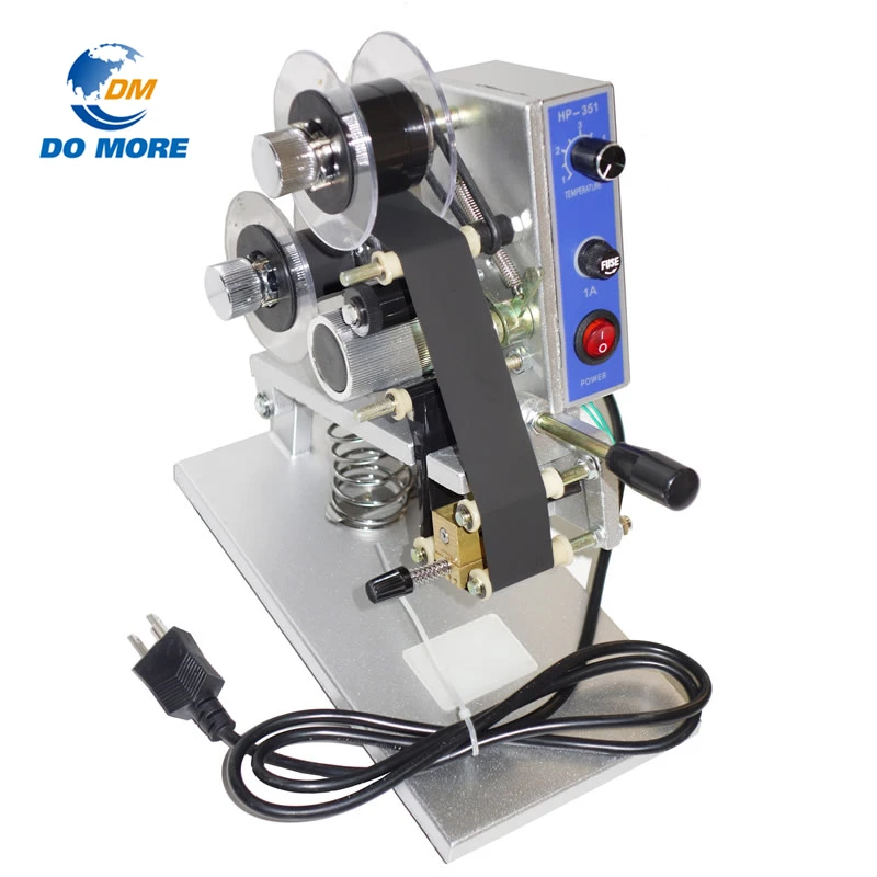 
HP351 Manual Color Ribbon Expire Date Batch Number Code Printer Coding Machine 