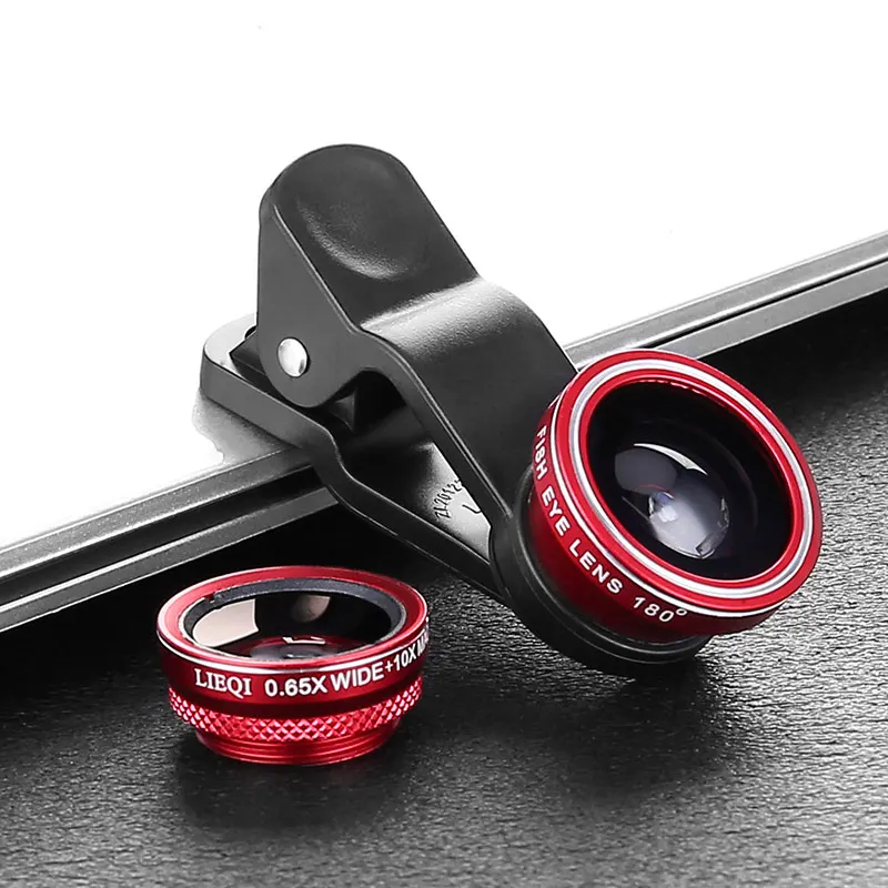 Сделано в Китае, ведущие производители, пробный заказ, универсальный оптический объектив с зажимом, набор объективов для смартфона