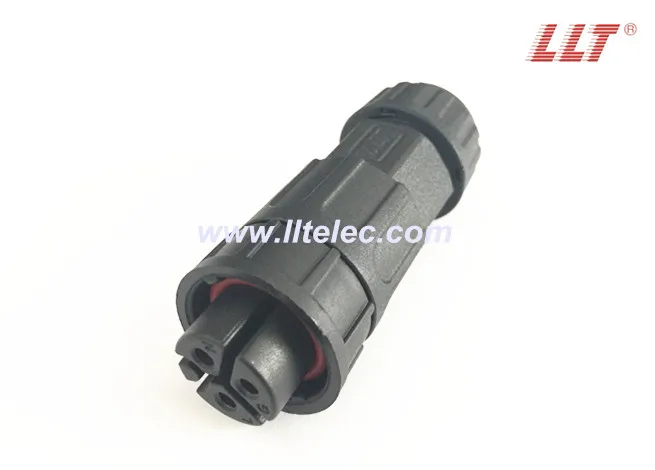 M19 3 pins male to female screw connection waterproof connector