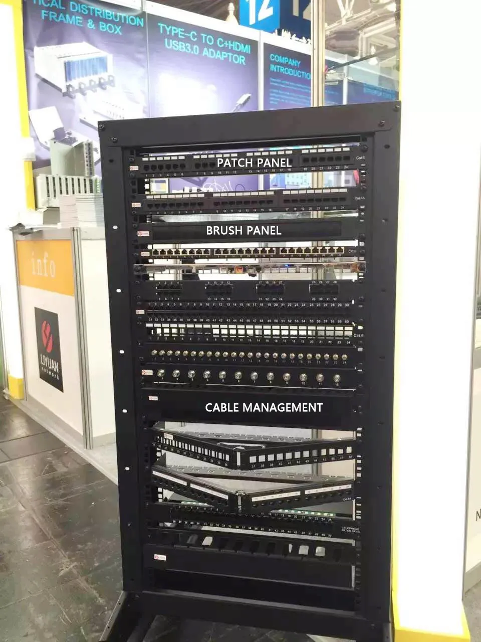 Good Price 24port Rj45 FTP Cat5e Cat6  Cctv Unloaded Network Patch Panel