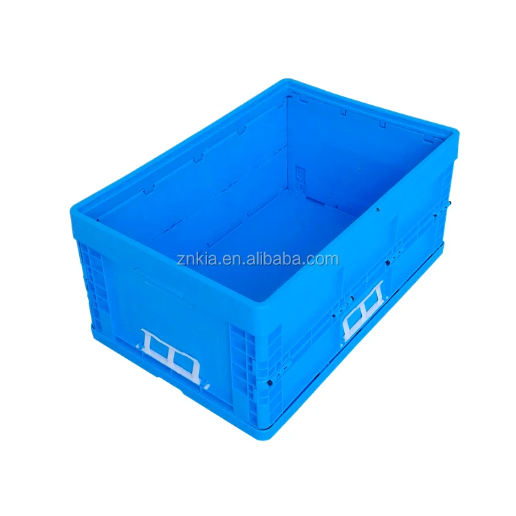600*400*280mm heavy duty straight wall foldable plastic storage container and bin