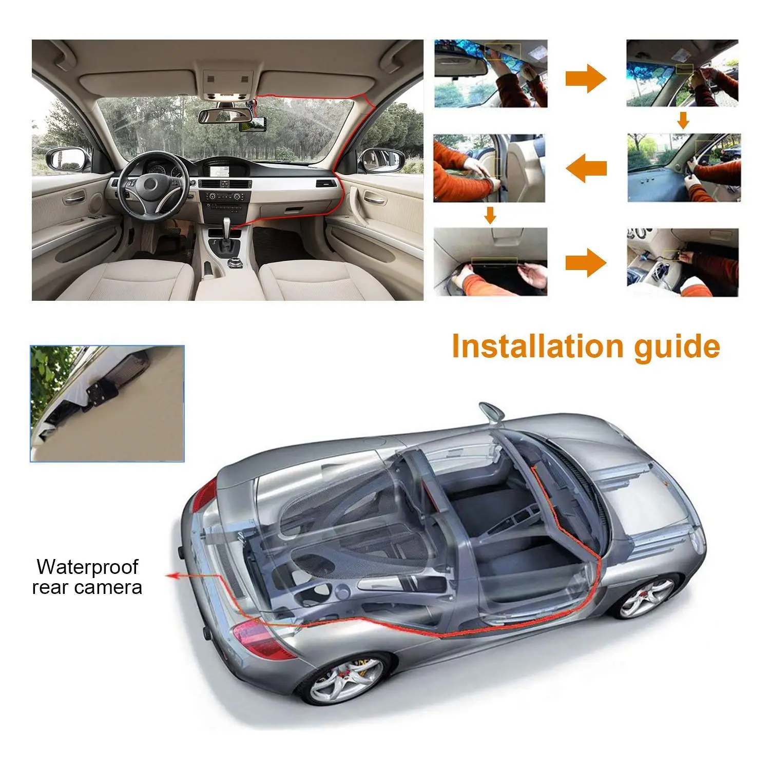 User Manual 1080p Full HD Car Dash Camera 9.66inch Streaming Media IPS Touch Screen Dual Lens Vehicle Blackbox DVR