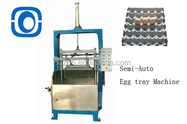 400-700pcs/hr Small business scale egg tray machine production line for chicken farming usage
