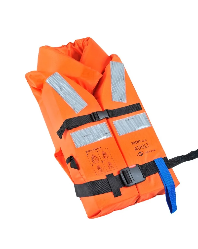 Factory hot sale SOLAS marine fabric water saving life jacket