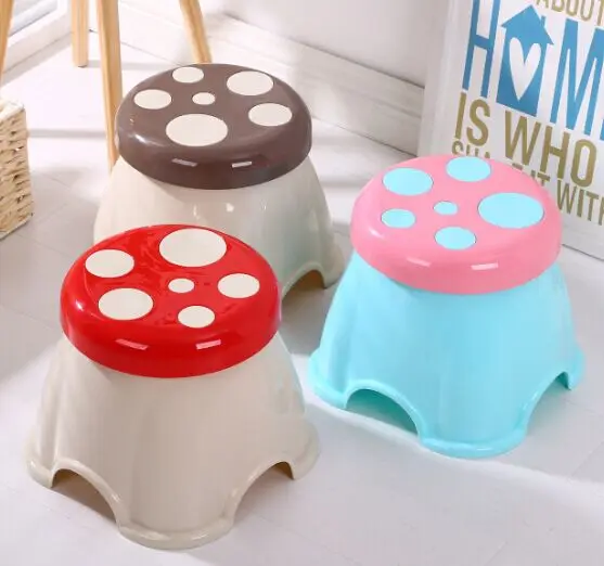 Lovely Colourful Kindergarten Kids Short Chairs Mushroom Shape Wholesale Kids Plastic Chairs