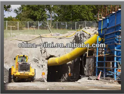 Fire resistance PVC mine flexible ventilation duct/ tunnel duct with eyelet and zipper