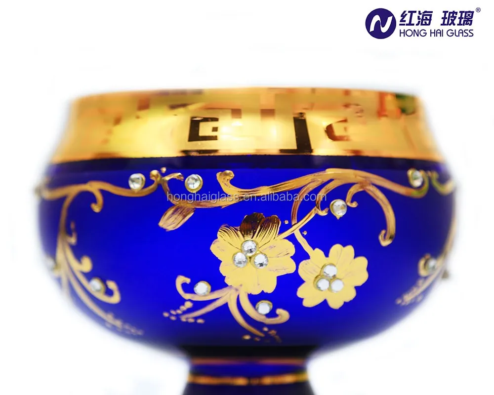 Hotsale home antique dinnerware glass nut fruit bowl crystal fruit bowl in Uzbekistan