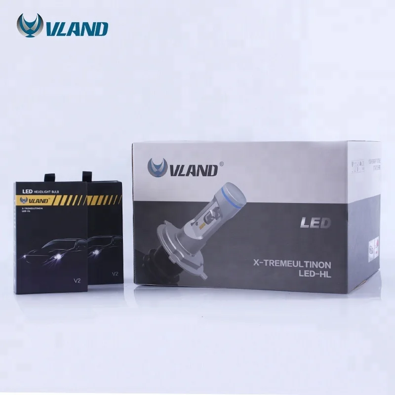 Vland factory manufacture wholesales 12v & 24v H1 H7 H8 H11 9005 9006 9012 D2S D2H auto car led headlight bulbs