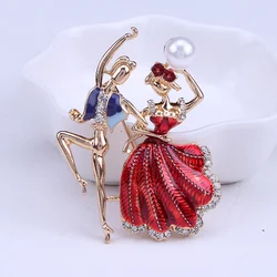 New fashion Korean cartoon Princess Prince dancing Brooches