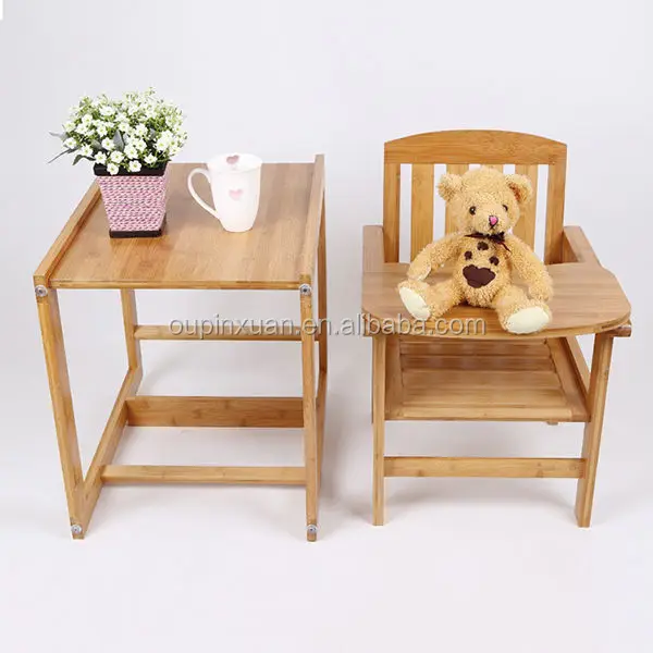 2 in 1composable bamboo furniture,folding baby furniture,baby chair set