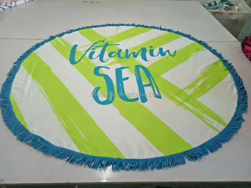 Round Towel Donut Round Beach Towel 100% Cotton Roundie Circle Beach Blanket Gigantic Terry Round Towel