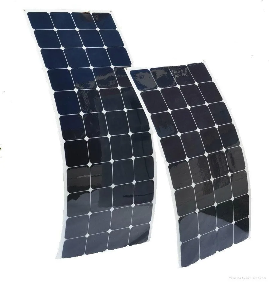100w Light Weight Semi Flexible Solar Panel