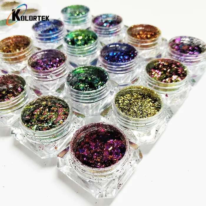 
Kolortek chameleon glitter flakes color changing art nail craft glitter powder pigment  (60547868206)