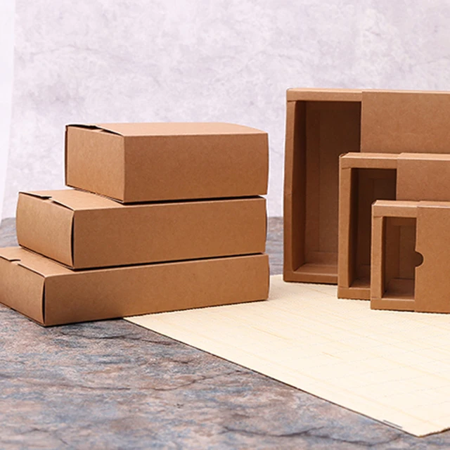 Kraft Paper Recyclable Custom Drawer Box for Belt Packaging
