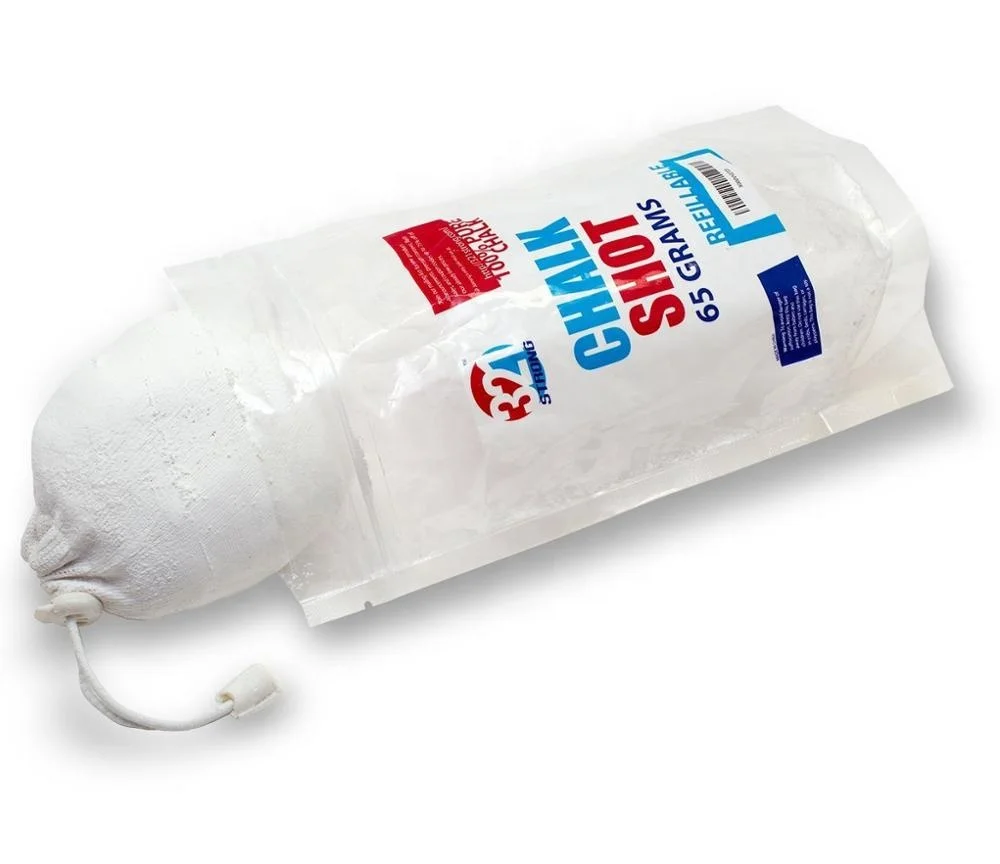 Refillable Chalk Ball with 65 Gram (2.3 oz) Capacity for Rock Climbing, Weight Lifting, Gymnastics etc.