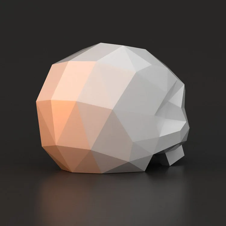 Home Ornament Resin Crafts 3D Printing Human Skulls Figurine