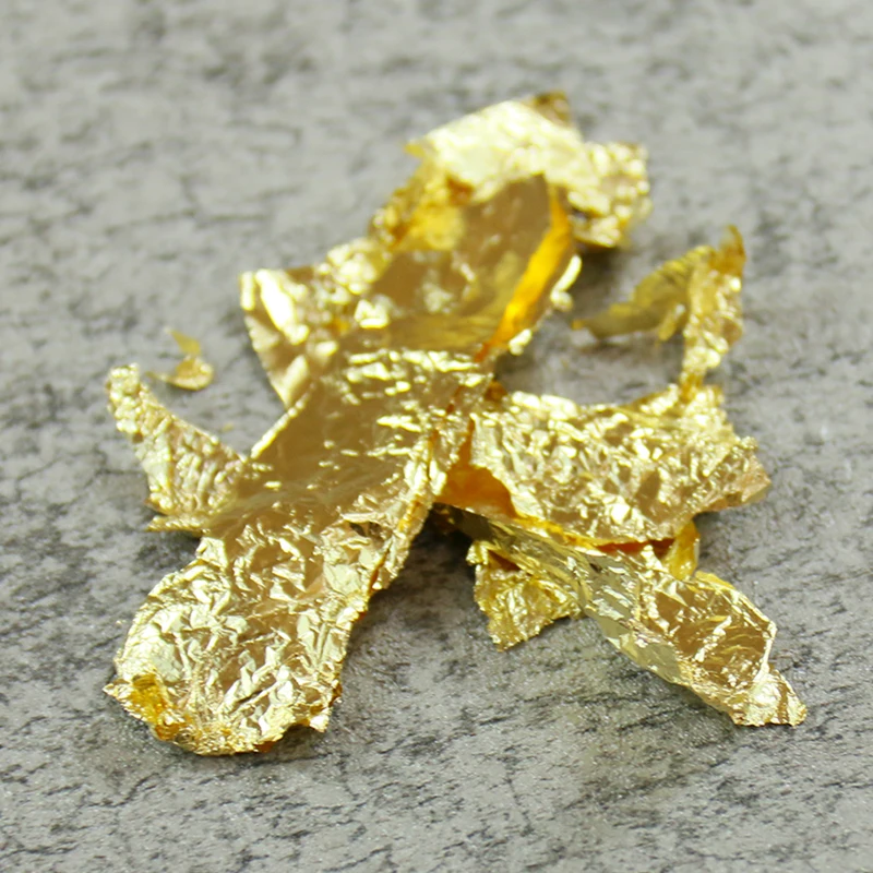 Crafts Decorations # 2.5 86% Copper Flake Imitation Gold Leaf for Handmade Art 20 Grams Per Bag Folk Art Metal Europe