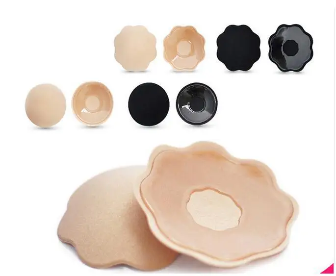 Sexy Bra Pad Reusable Self Adhesive Silicone Bra Breast Pad Pasties Petal Chest Stickers Nipple Cover Invisible Intimates