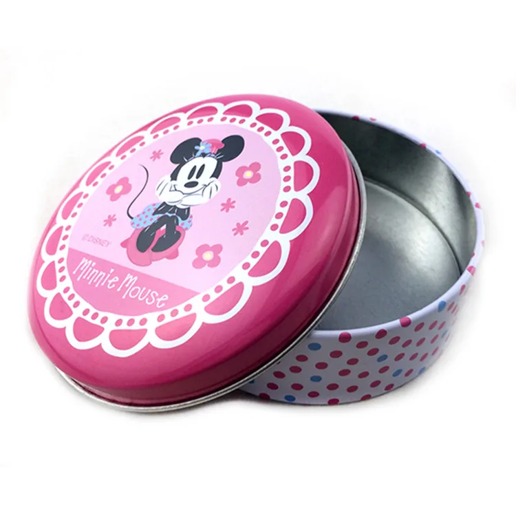 Mickey Mouse printing tin box, food grade cookies packaging tin box