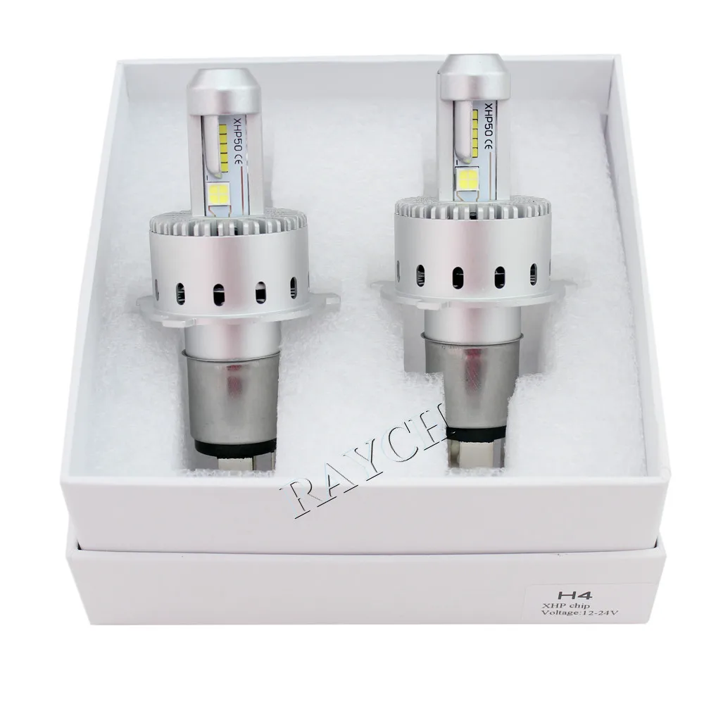 Суперъяркая Универсальная автомобильная фара 7S H4/9003/HB2 80 Вт лм, высокоинтенсивная светодиодная лампа, аксессуары для стайлинга автомобиля, 1 пара