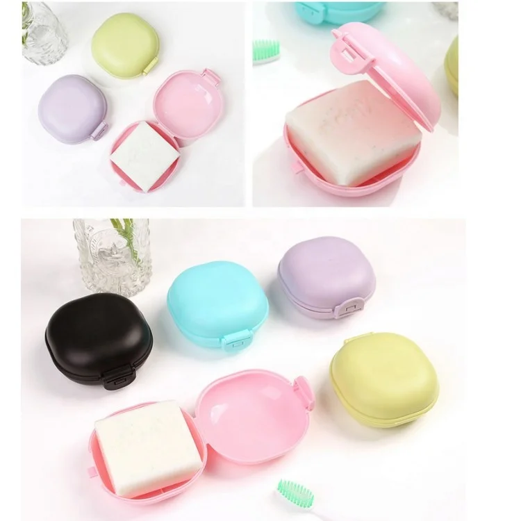 2023 Cheap Bestseller Wholesale Bathroom Snap Latch Design Portable Travel Plastic Bar Soap Case Soap Dish Box
