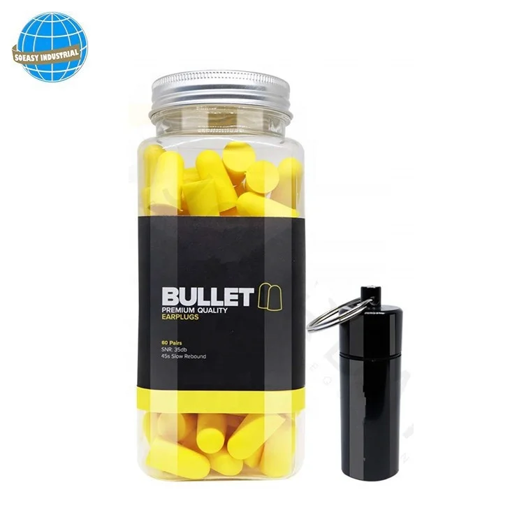 foam sleep travel noise shooting earplug 60pair in a box