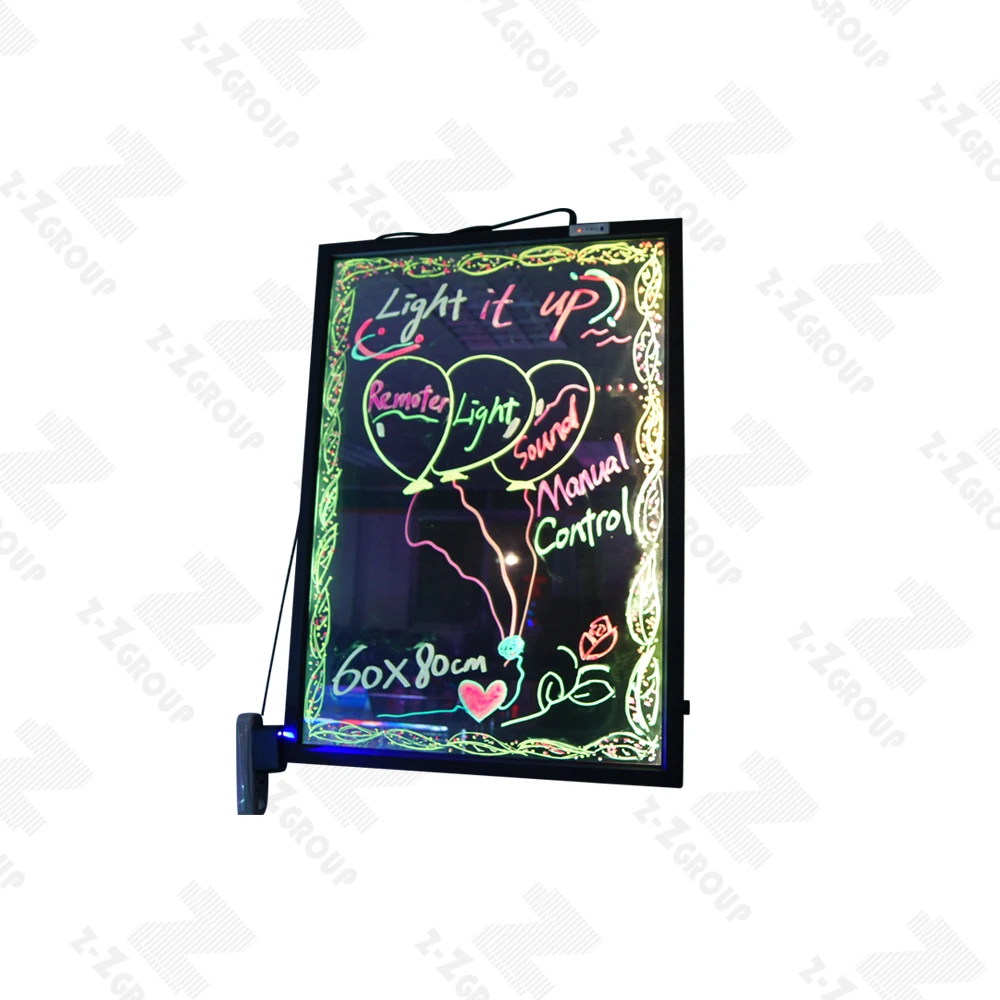 LED Fluorescent LED Writing Board Manufacturer Illuminated Colored Marker RGB Flash Lighting Board SMD5050 Advertising Display