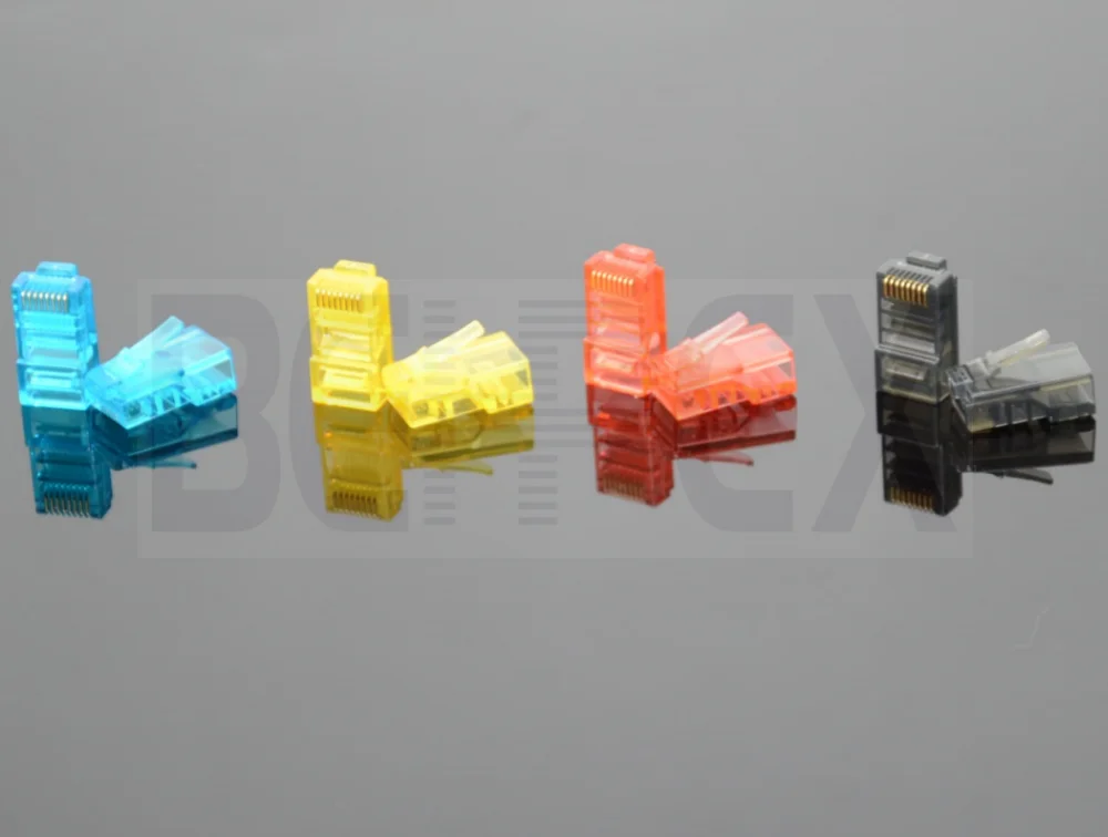 Colorful UTP STP Cat7 RJ45 Plugs Connector