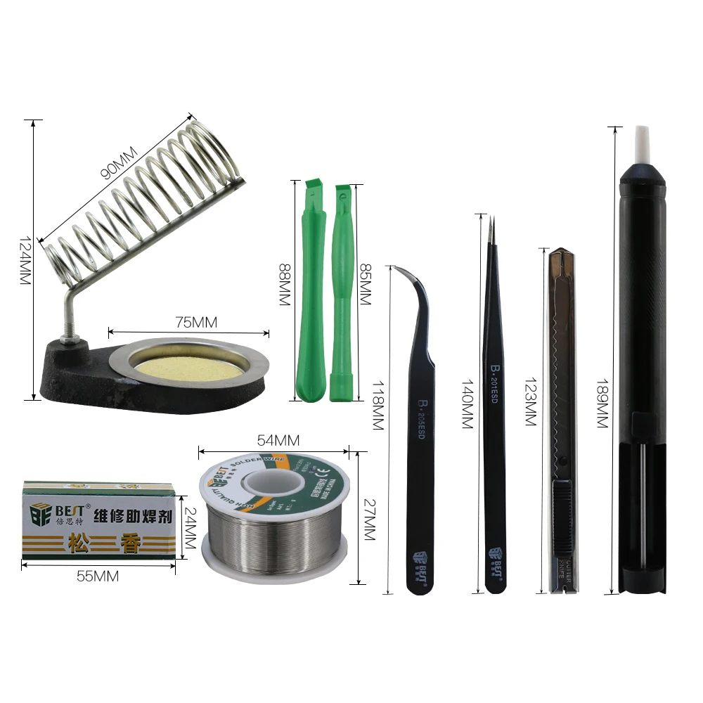 BST-113  High Quality Factory Direct 16 in 1 Multi-functional Mobile Repair Kit  iPhone Repairing Mechanical Multimeter Tool Kit