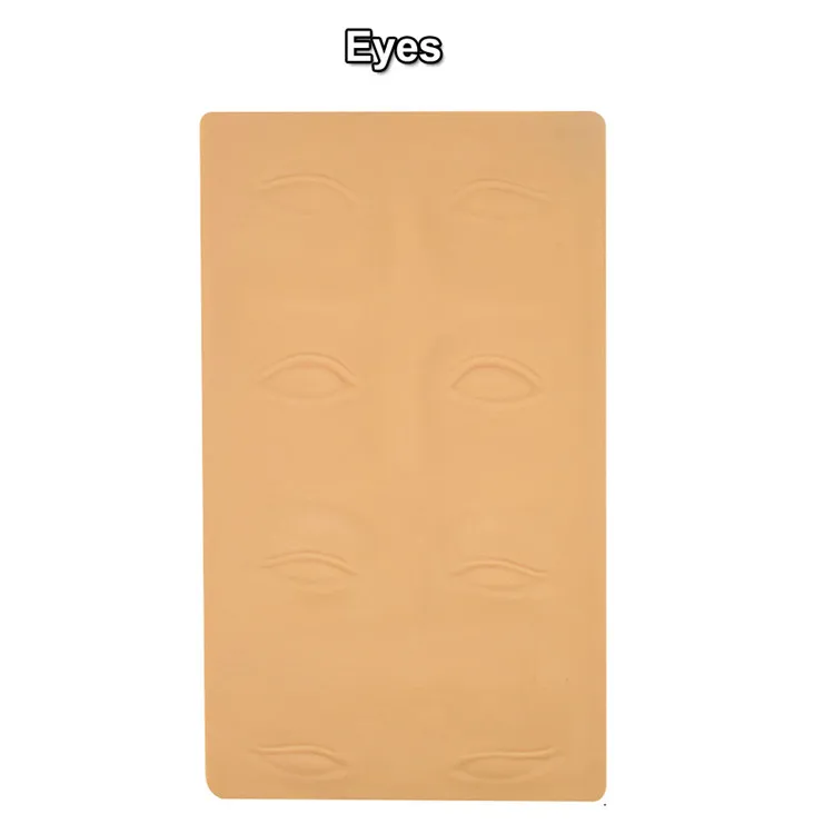 
3D Silicone Permanent Makeup Tattoo Blank Eye Lips Face Training Practice Skin Tattoo Training Skin 