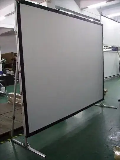 150 Inch Fast Fold Projector Screen  4:3 Foldable Portable Outdoor Movie Screen daylight