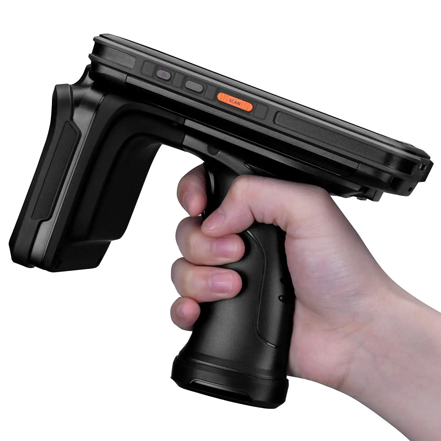 IP67 Android 8.1 Mobile Handheld Terminal UHF RFID Reader PDA Barcode Scanner with pistol grip