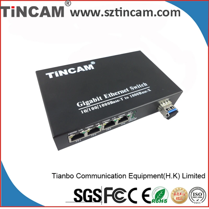 10/100 М 2 FX + 4 TX Порта SFP переключатель/конвертер/4 порты волоконно-оптических медиа конвертер/