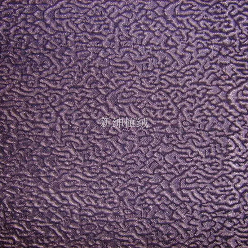 
Flocking crinkle fabric 
