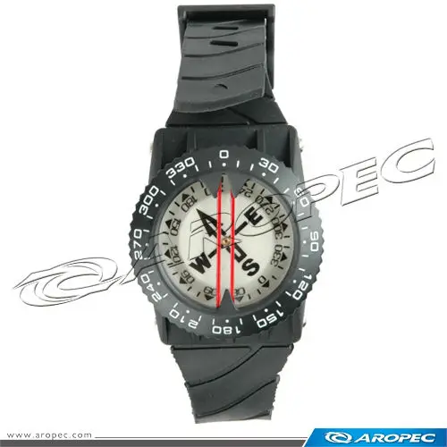 Wrist Mount Side View Compass with Holder