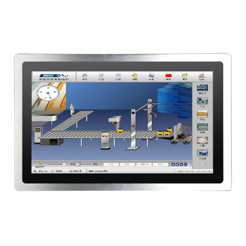 15.6 inch touch screen Outdoor WIN7 10 industrial embedded touch screen panel PC all in one computer