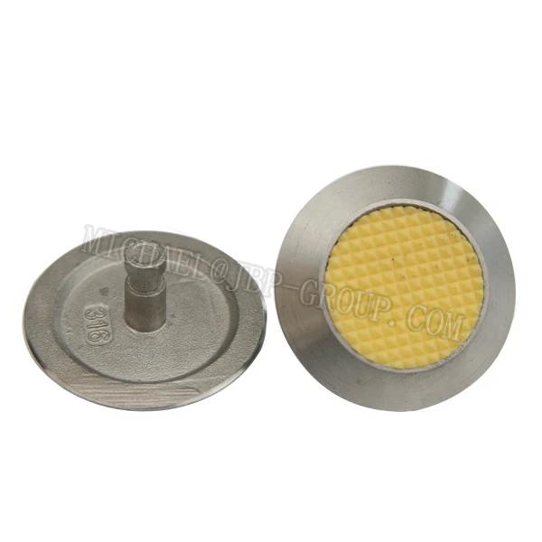 316 304  marine grade stainless steel tactile studs with concentric circle shaft  pin for sidewalk pavement stair staircase