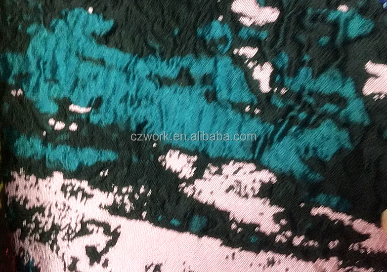 
Custom Color Accepted Patchwork Hot Sale Oil Painting Style Jacquard Woven Cloth Fabric 