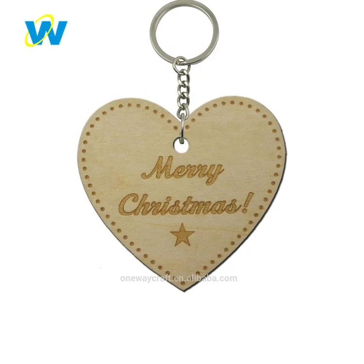 
Wholesale Blank Wood Key Chain Custom Logo Printed Engraving Wooden Keychain 